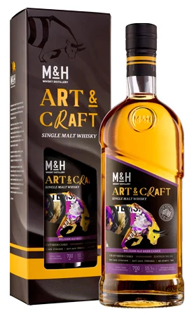 Виски M & H Art & Craft Belgian Ale Beer Casks 55,1%, 0,7 л — Израиль