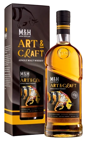 Виски M & H Art & Craft Doppelbock Beer Casks 58,3%, 0,7 л — Израиль