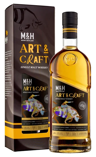 Виски M & H Art & Craft Tokaji Dessert Wine Casks 52%, 0,7 л — Израиль