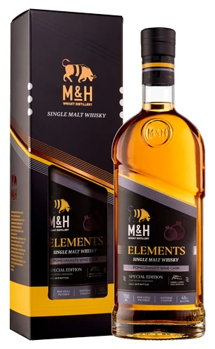 Виски M & H Elements Pomegranate Wine 46%, 0,7 л — Израиль