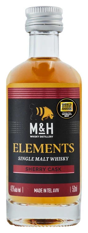 Виски M & H Elements Sherry 46%, 0,05 л — Израиль