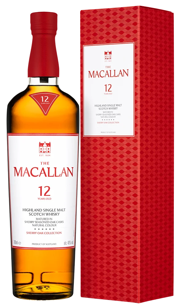 Виски Macallan Sherry Oak 12 Years Old в подарочной упаковке, 0,7 л — Шотландия