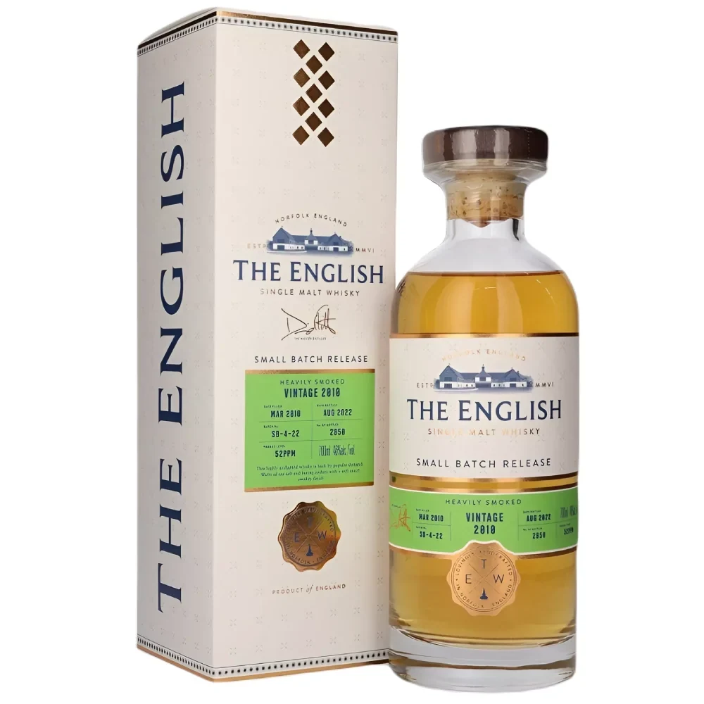 Односолодовый виски The English Heavily Smoked Small Batch Release Vintage 2010 Peated (gift box) 2010 г, 0,7 л — Англия