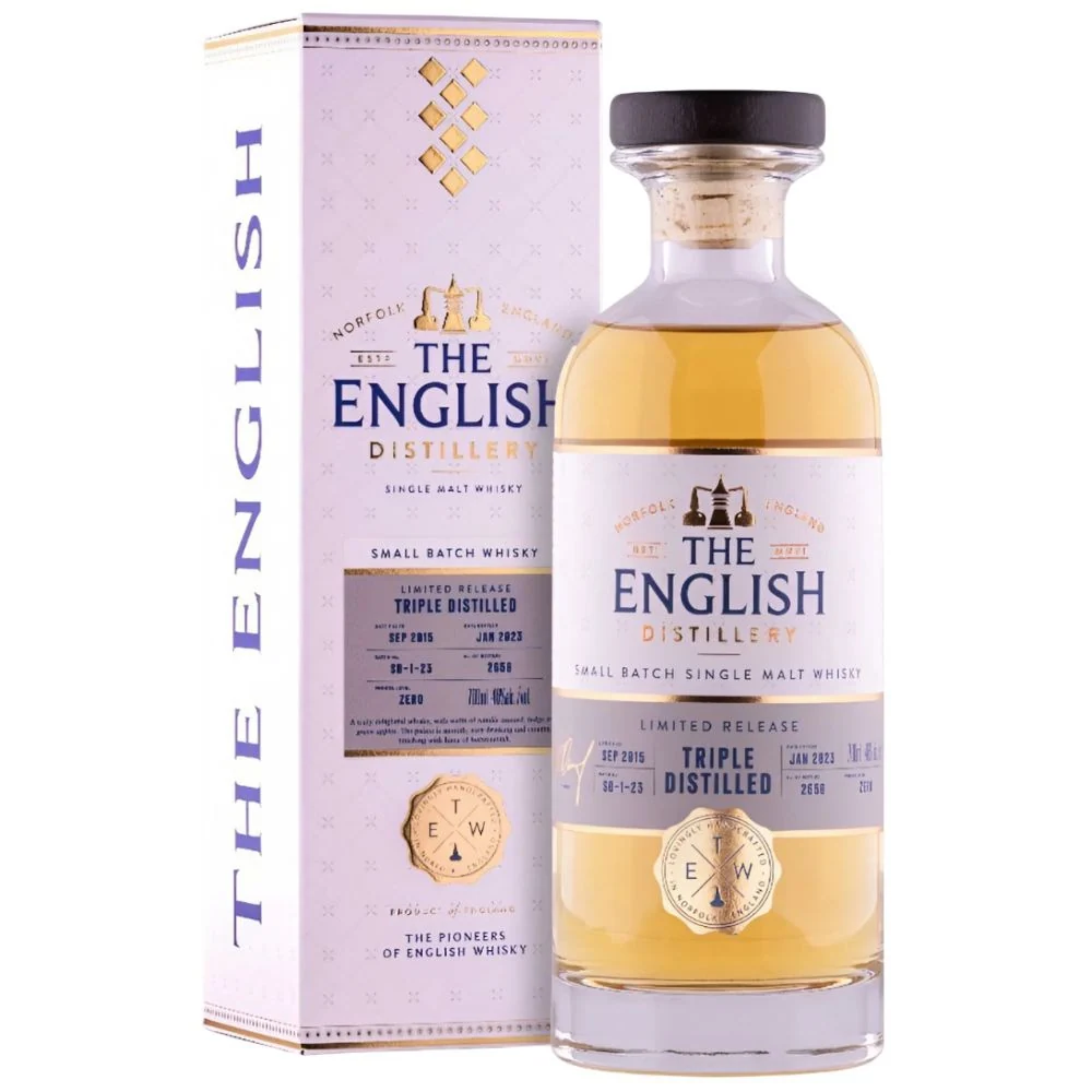 Односолодовый виски The English Small Batch Release Triple Distilled (gift box), 0,7 л — Англия