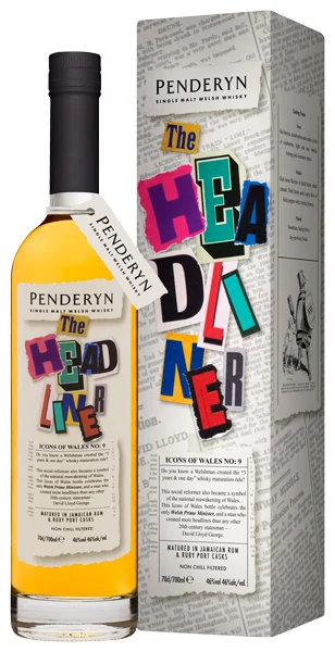 Виски Penderyn The Headliner 46% 0,7 л п/уп — Уэльс