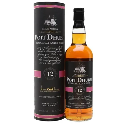 Виски Poit Dhubh 12 Years Old Blended Malt Scotch (gift box), 0,7 л — Шотландия
