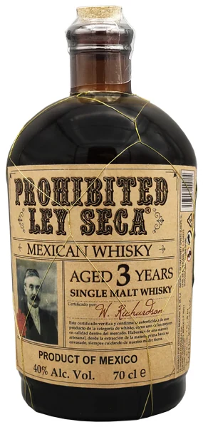 Виски Prohibited Ley Seca 3 years 40%, 0,7 л — Мексика