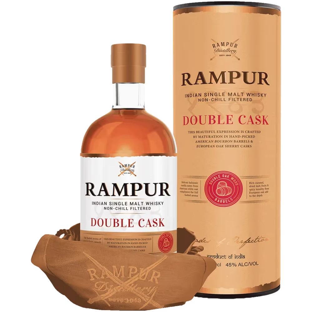 Виски Rampur Double Cask 0,7 л в подарочной упаковке — Индия