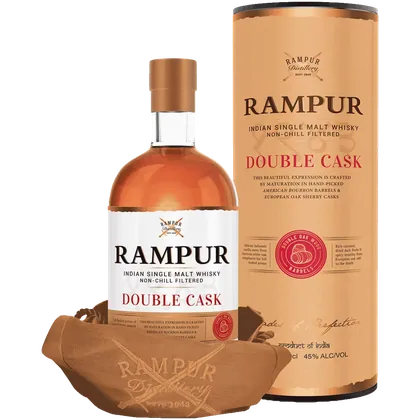 Виски Rampur Double Cask 0,7 л в подарочной упаковке — Индия