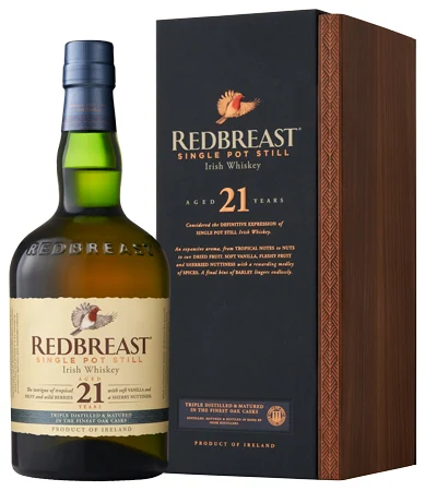 Виски Redbreast 21 years 46% 0,7 л п/у — Ирландия