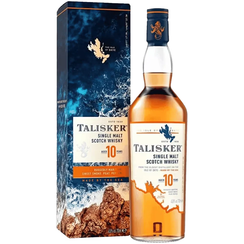Виски Talisker 10 лет 0,7 л в подарочной упаковке — Шотландия