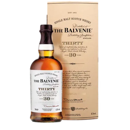Виски The Balvenie 30 лет 0,7 л в подарочной упаковке туба — Шотландия