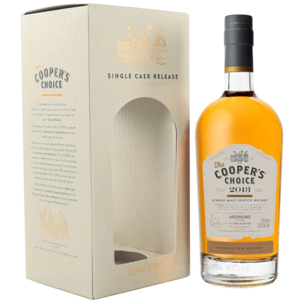 Виски The Cooper’s Choice Ardmore Single Malt Scotch 10 YO (gift box) 2013 г, 0,7 л — Шотландия