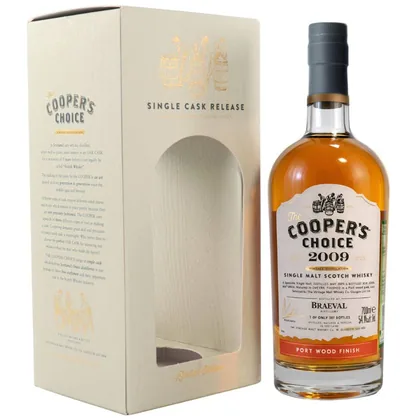 Виски The Cooper’s Choice Braevel Single Malt Scotch 15 YO (gift box) 2009 г, 0,7 л — Шотландия