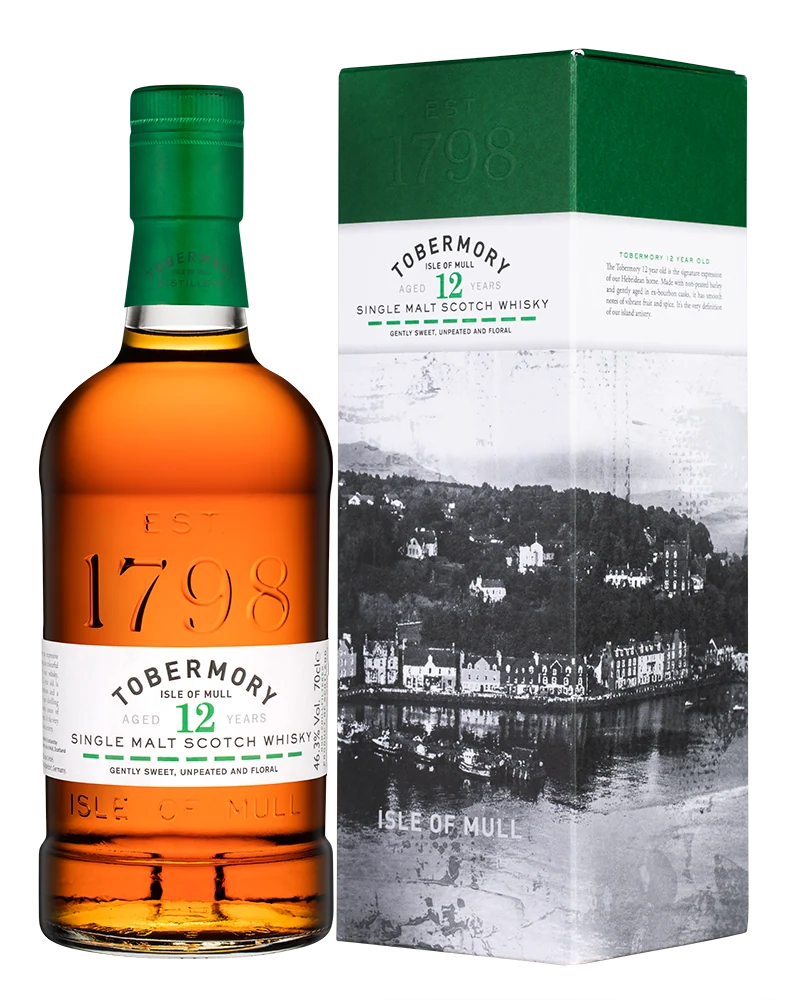 Виски Tobermory Aged 12 Years в подарочной упаковке, 0,7 л — Шотландия