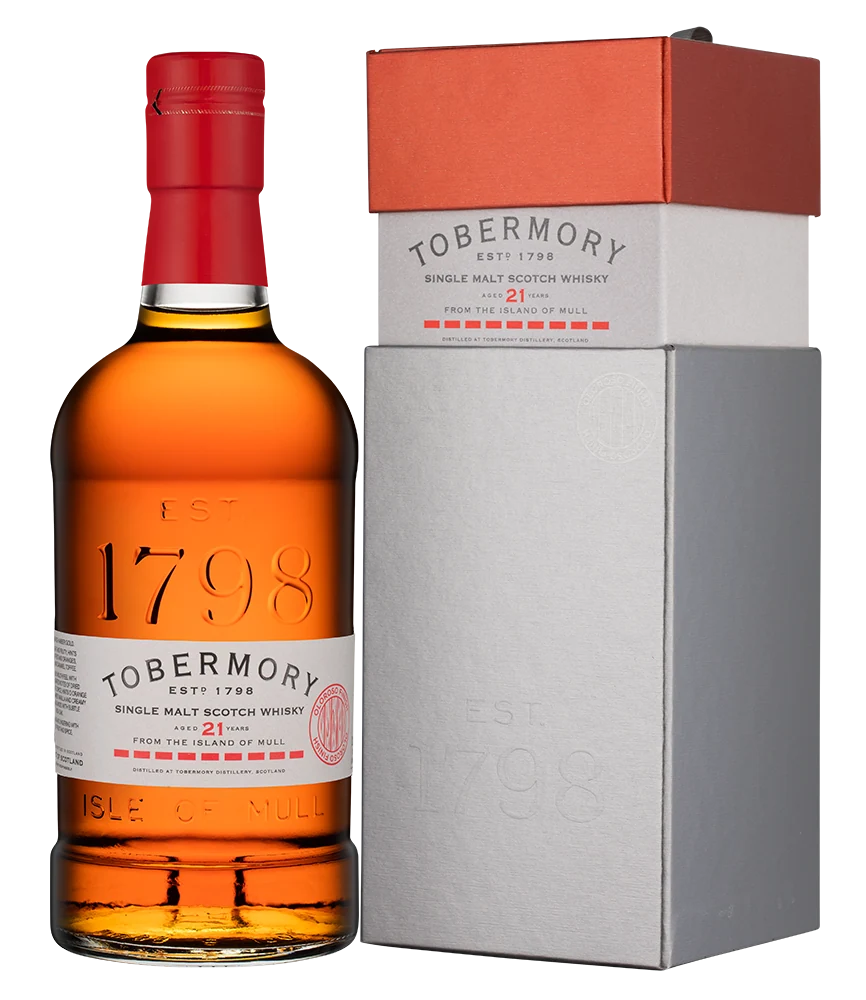 Виски Tobermory Aged 21 Years в подарочной упаковке, 0,7 л — Шотландия