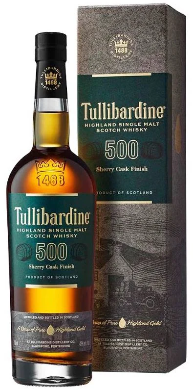 Виски Туллибардин 500 Шерри Финиш в п/к, 0,7 л — Шотландия