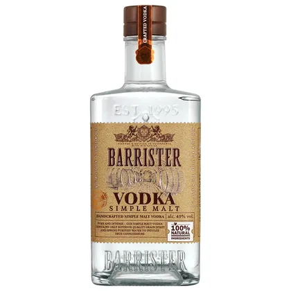 Водка Барристер Симпл Молт, 0,7 л — Россия