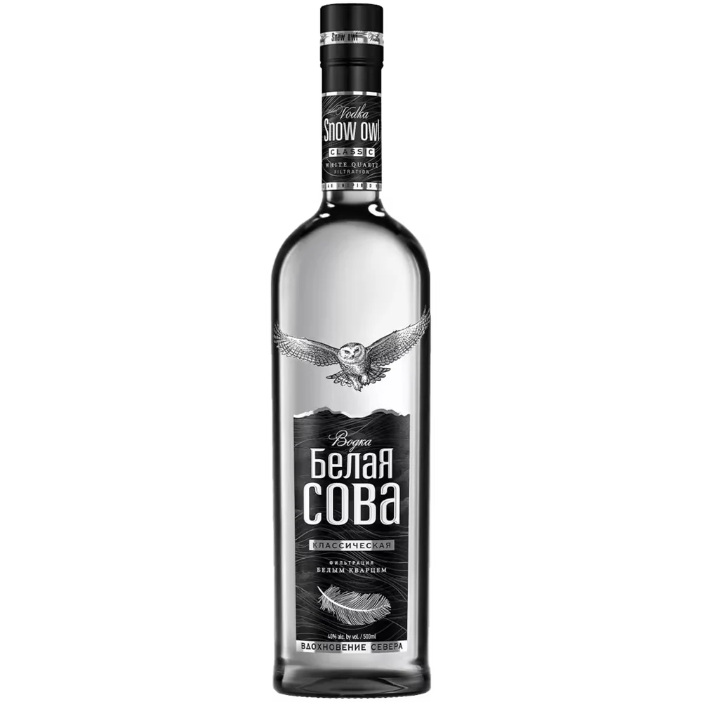 Водка Белая Сова Classic, 0,5 л — Россия
