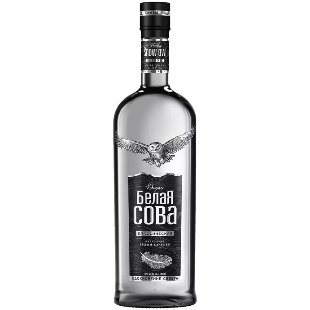 Водка Белая Сова Классическая, 1 л — Россия