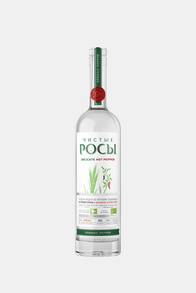 Водка Чистые Росы с перцем, 0,7 л — Россия