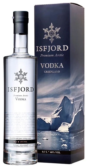 Водка Isfjord Premium Arctic Vodka 40% 0,7 л п/уп — Гренландия