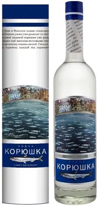 Водка Корюшка в подарочном тубусе, 0,5 л — Россия