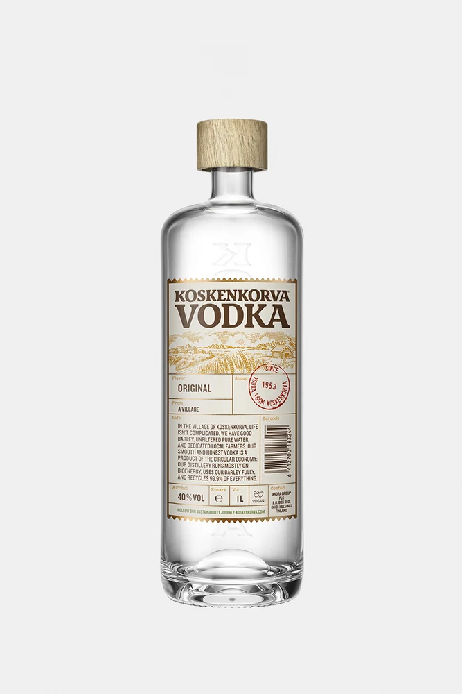 Водка Коскенкорва, 1 л — Финляндия