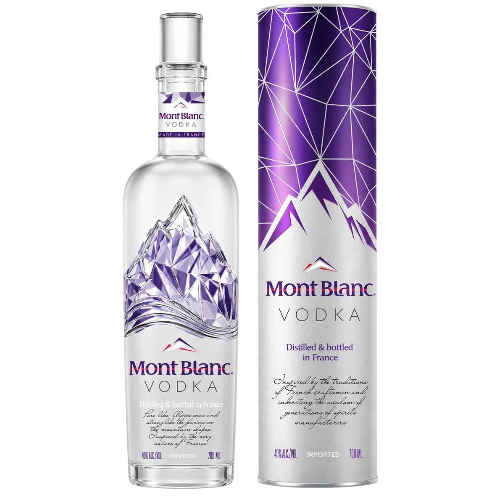 Водка Mont Blanc (gift box tube), 0,7 л — Франция