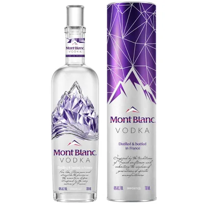 Водка Mont Blanc (gift box tube), 0,7 л — Франция