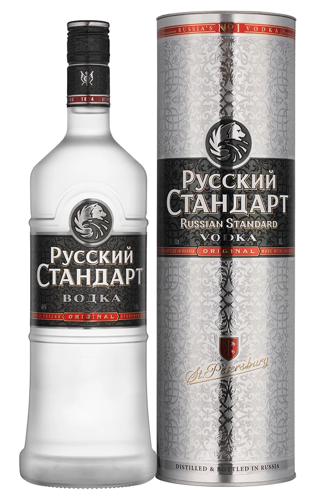 Водка Русский Стандарт Оригинал в подарочной упаковке, 1 л — Россия