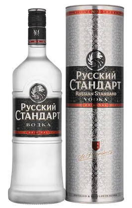 Водка Русский Стандарт Оригинал в подарочной упаковке, 1 л — Россия