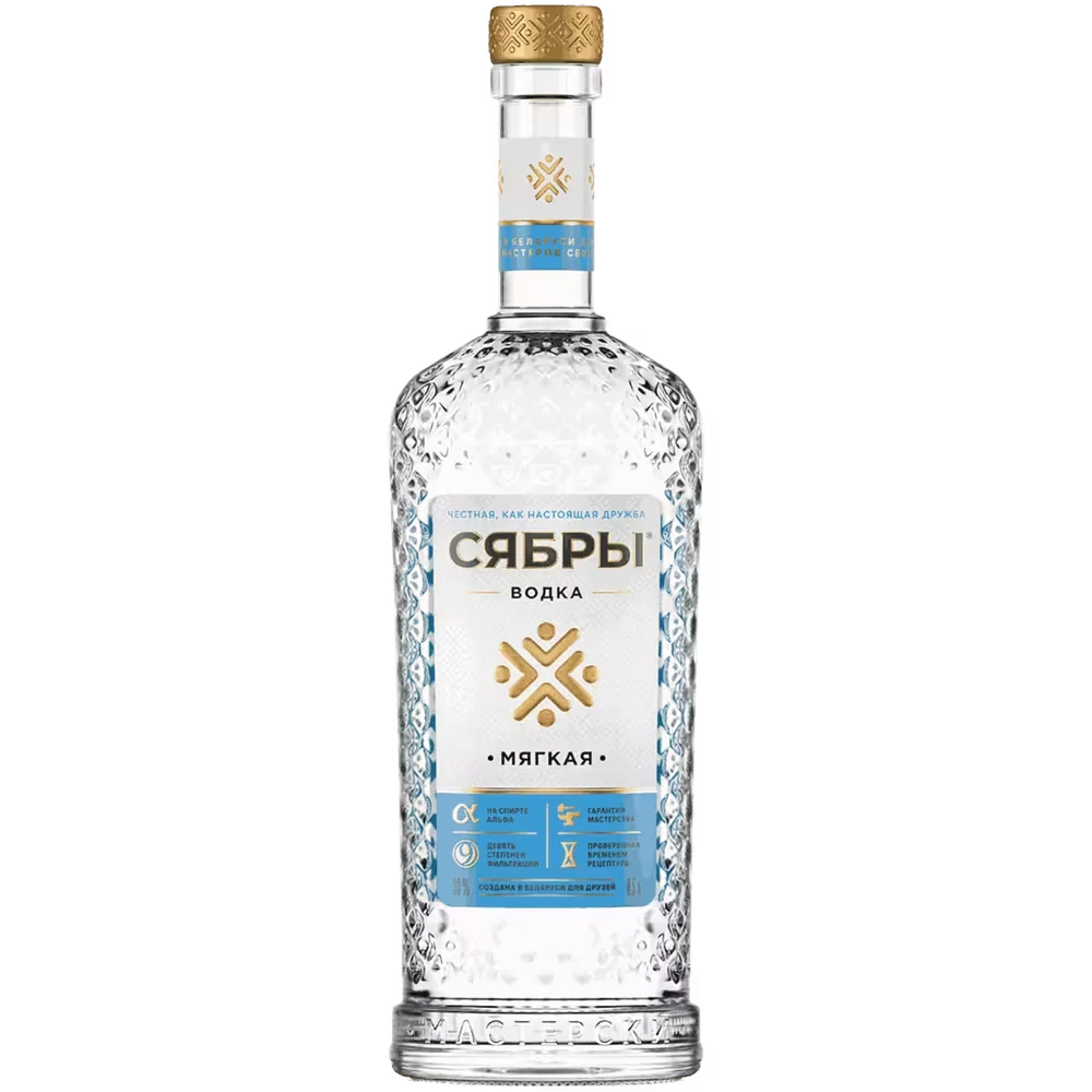Водка Сябры Мягкая, 0,5 л — Беларусь