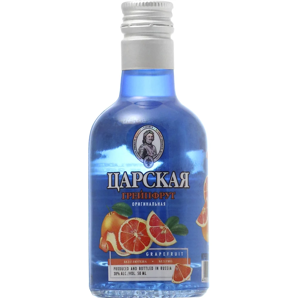 Водка Царская Оригинальная Грейпфрут, 0,05 л — Россия