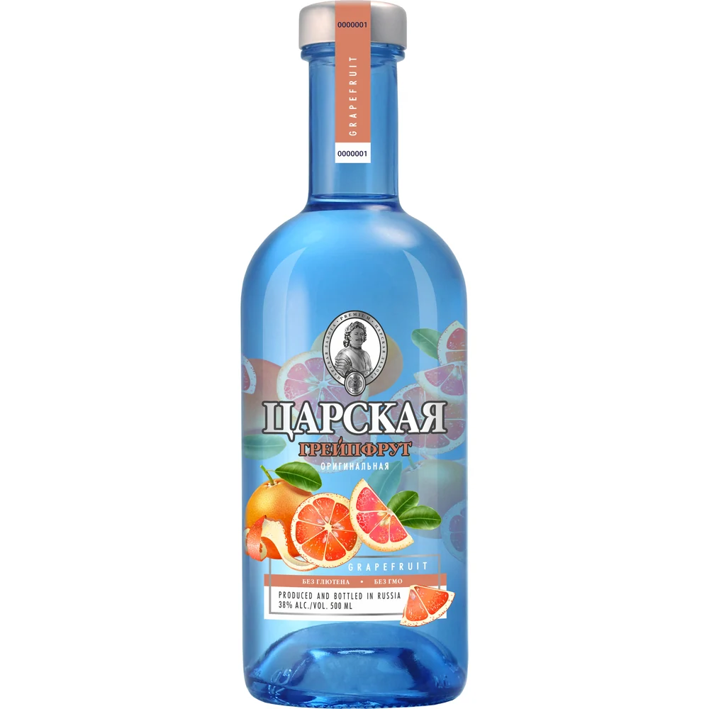 Водка Царская Оригинальная Грейпфрут, 0,5 л — Россия