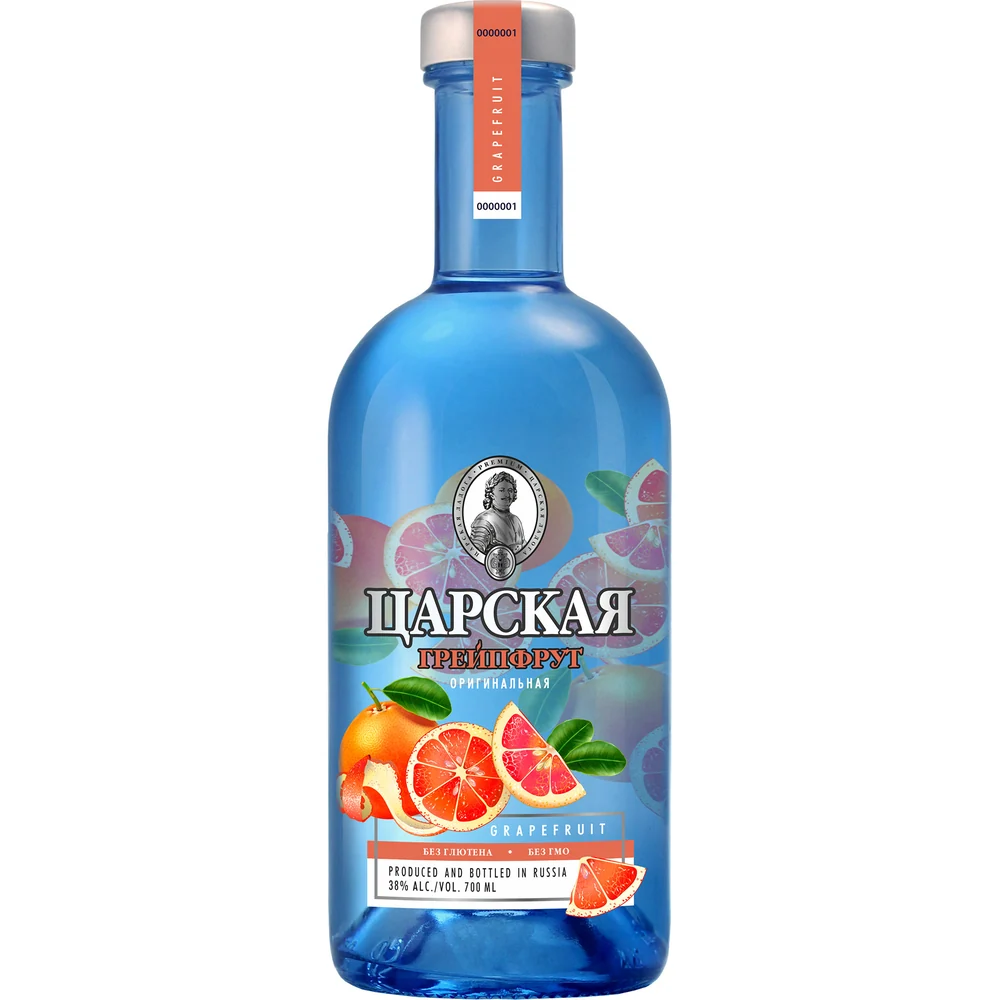Водка Царская Оригинальная Грейпфрут, 0,7 л — Россия