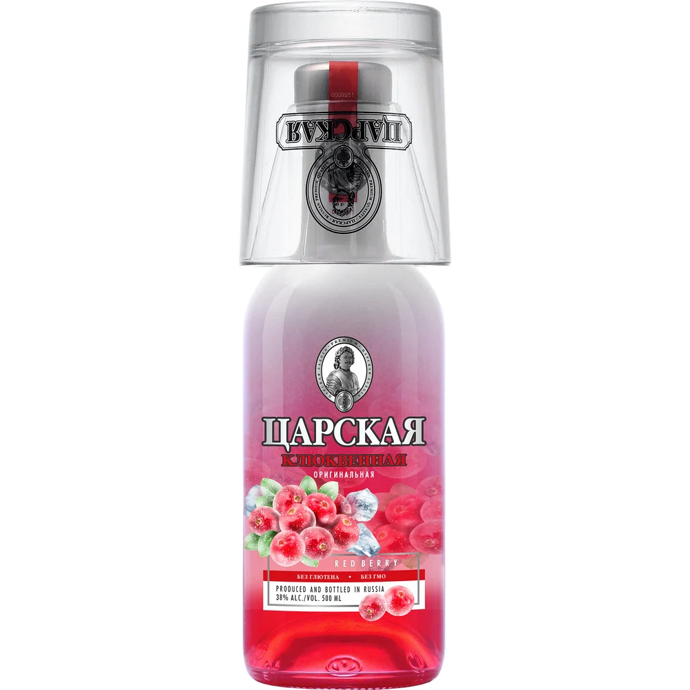 Водка Царская Оригинальная Клюквенная (красная), 0,5 л — Россия