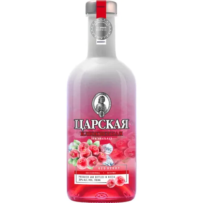 Водка Царская Оригинальная Клюквенная (красная), 0,7 л — Россия