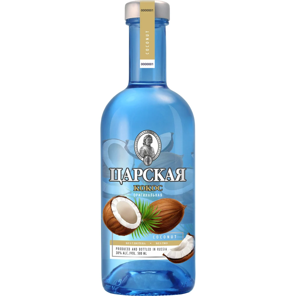 Водка Царская Оригинальная Кокос, 0,5 л — Россия