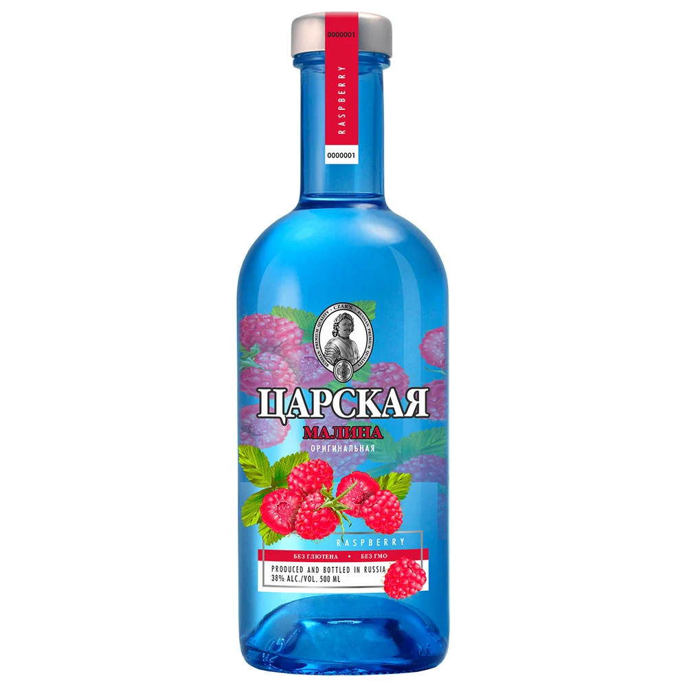 Водка Царская Оригинальная Малина, 0,5 л — Россия