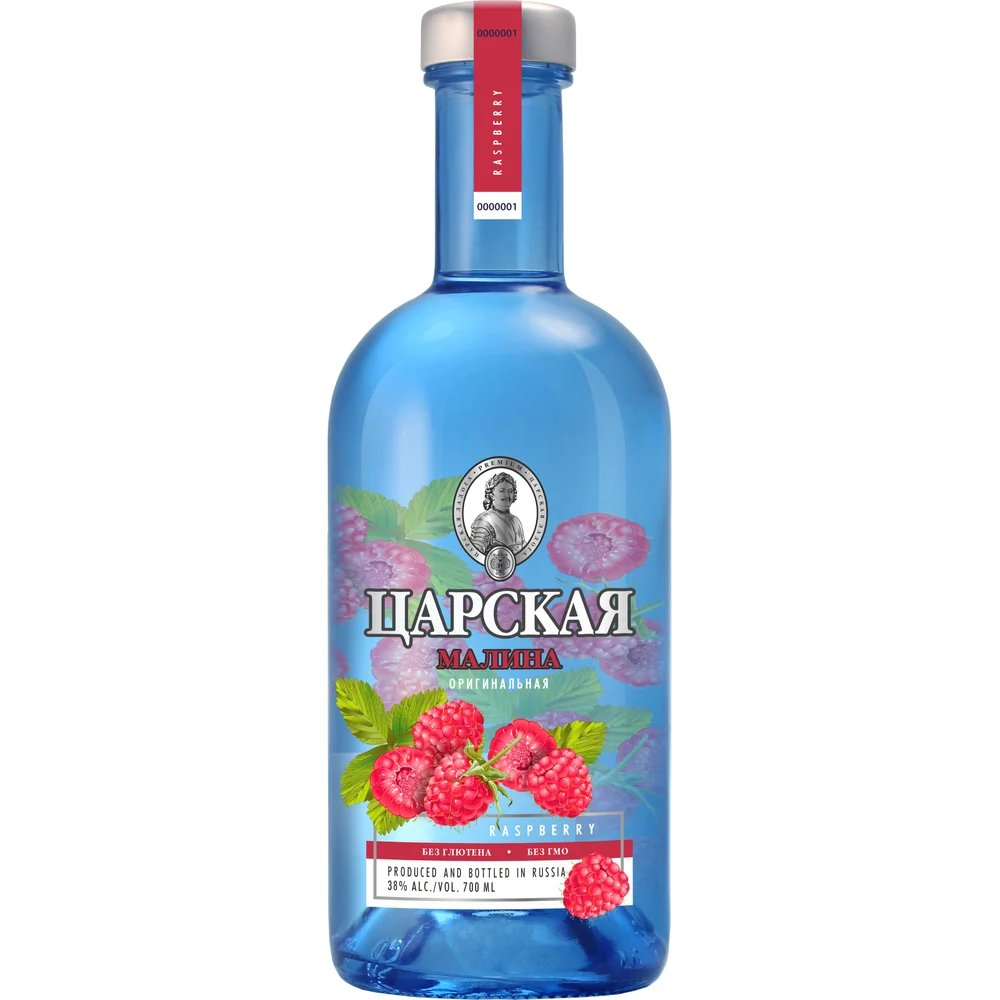 Водка Царская Оригинальная Малина, 0,7 л — Россия