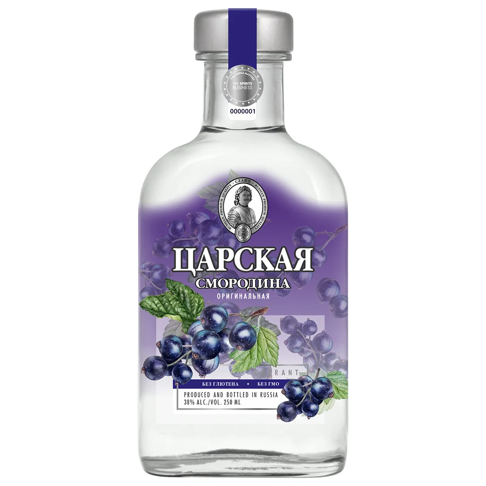 Водка Царская Оригинальная Смородина, 0,25 л — Россия