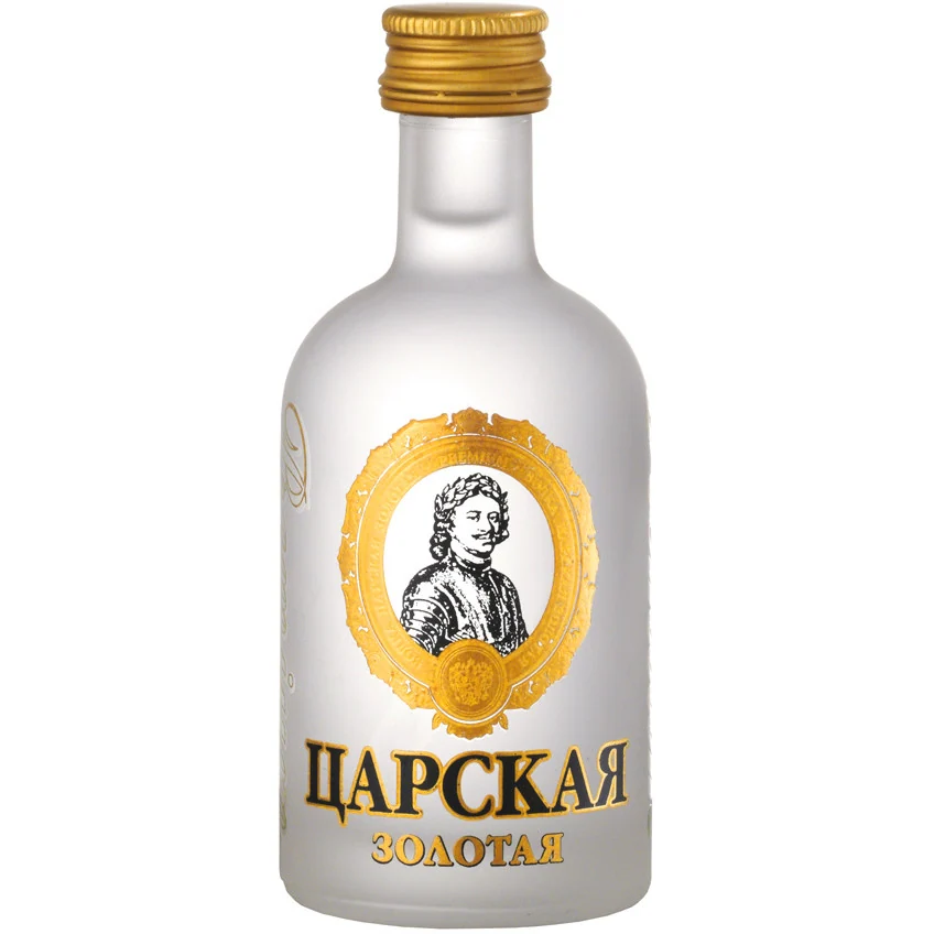 Водка Царская Золотая, 0,05 л — Россия