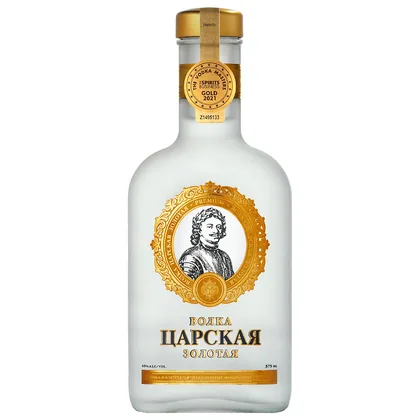 Водка Царская Золотая, 0,375 л — Россия