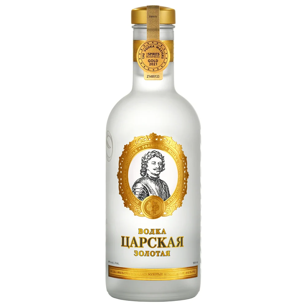 Водка Царская Золотая, 0,5 л — Россия