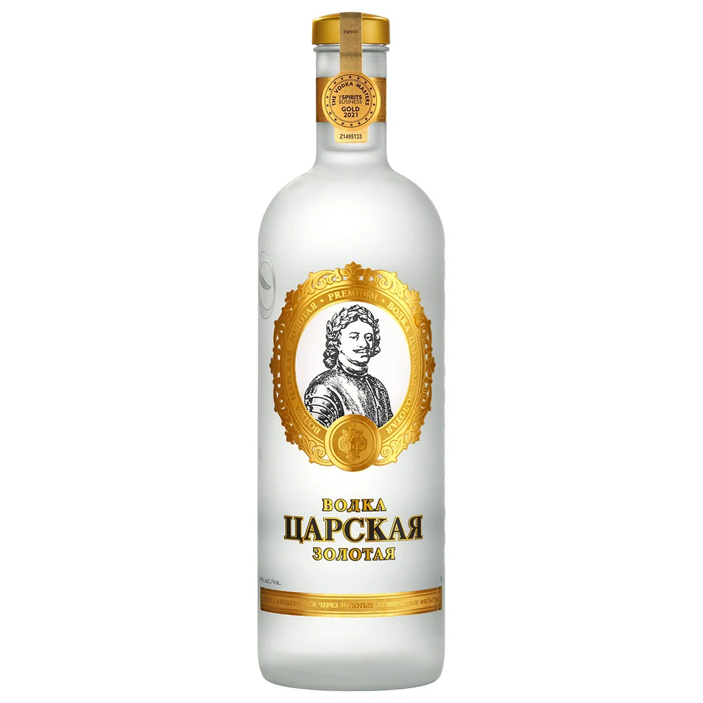 Водка Царская Золотая, 1 л — Россия