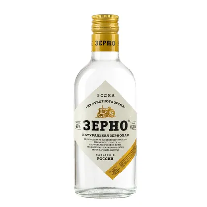 Водка Зерно Натуральная Зерновая, 0,25 л — Россия