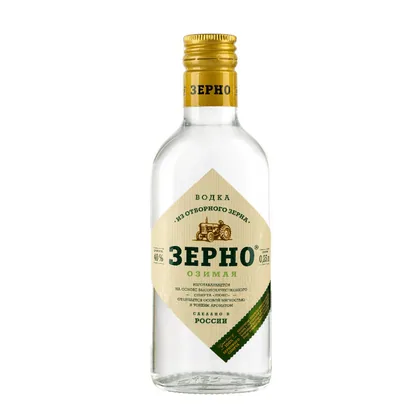 Водка Зерно Озимая, 0,25 л — Россия