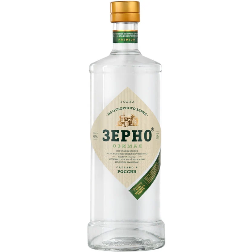 Водка Зерно Озимая, 1 л — Россия