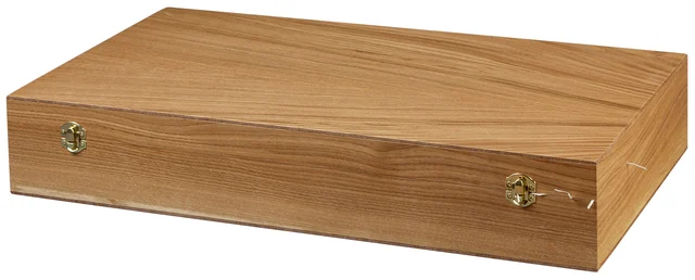 Футляр для 6 бутылок "Бургонь 0,75л" (дуб) в ряд (с перегородками) — подарочная упаковка